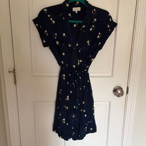 Lucky Brand Floral Navy Sundress